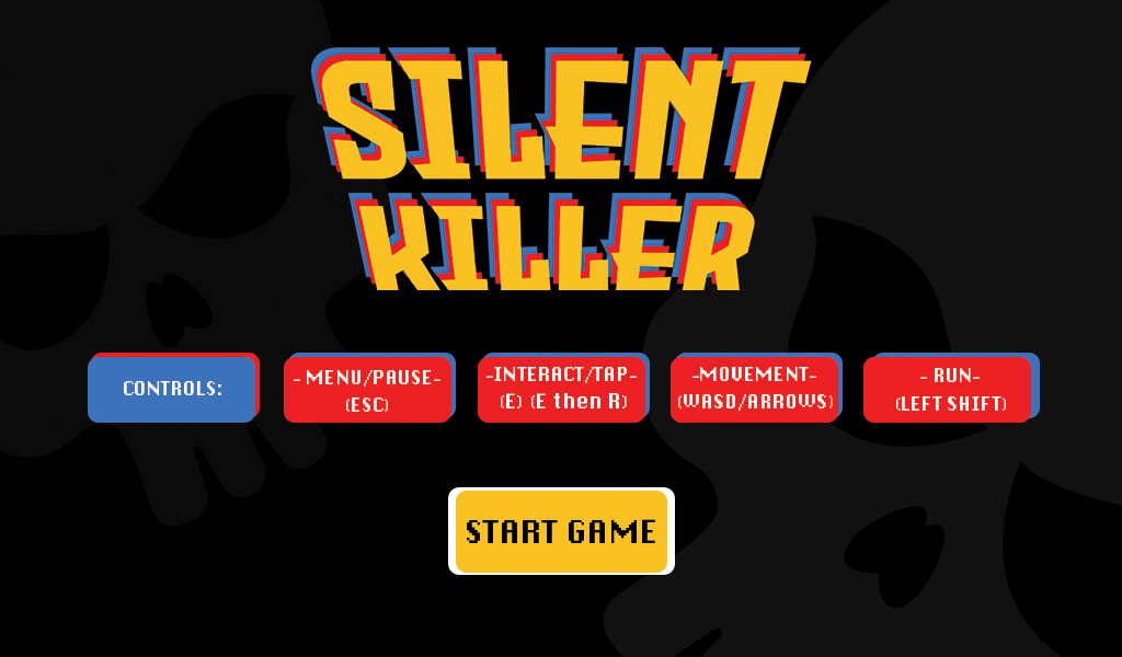 menu of silent killer game